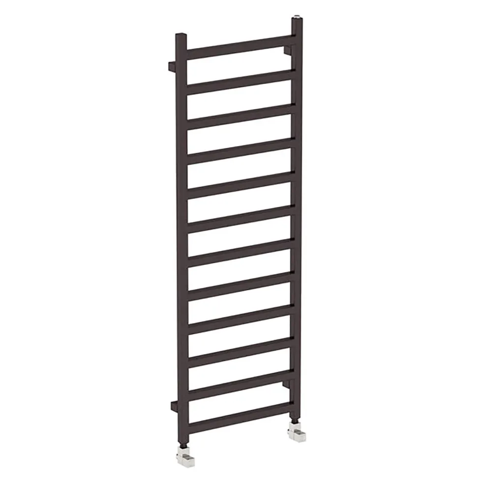 Terma Simple Flat Heban Black Ladder Heated Towel Rail