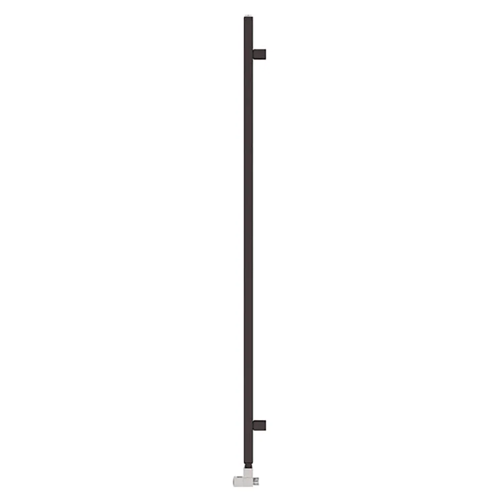 Terma Simple Flat Heban Black Ladder Heated Towel Rail