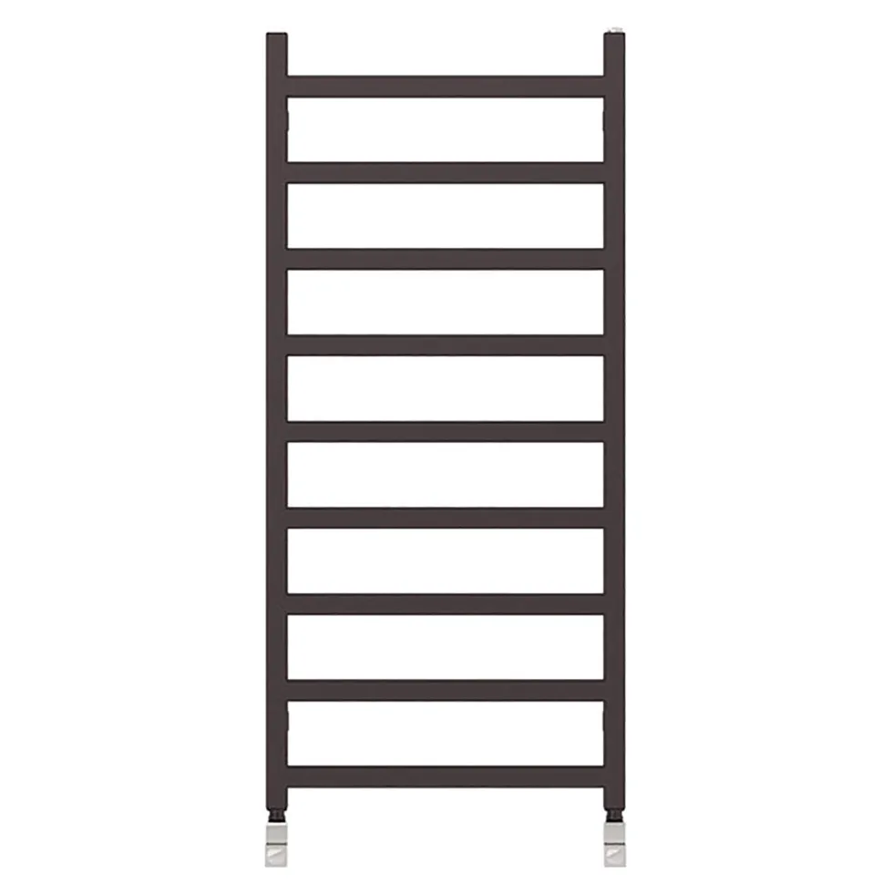Terma Simple Flat Heban Black Ladder Heated Towel Rail