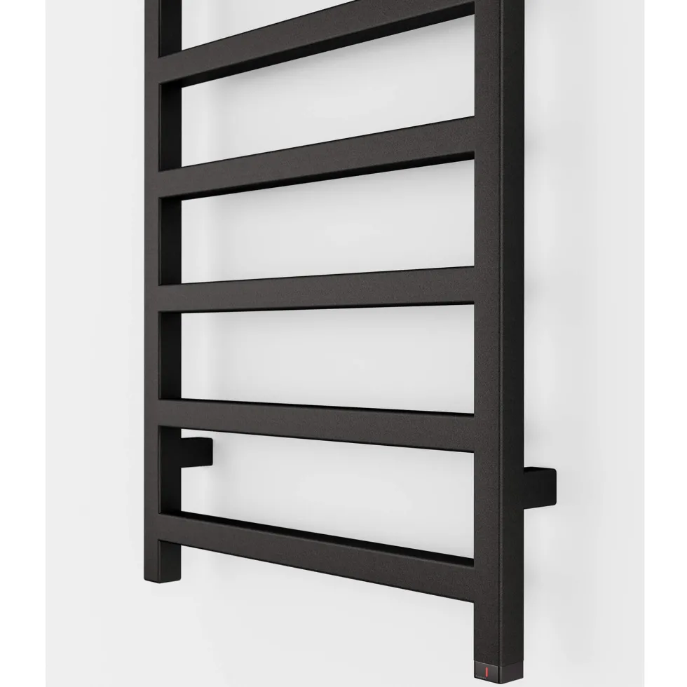 Terma Simple One Electric Heated Towel Rail with Heating Element - Heban Black