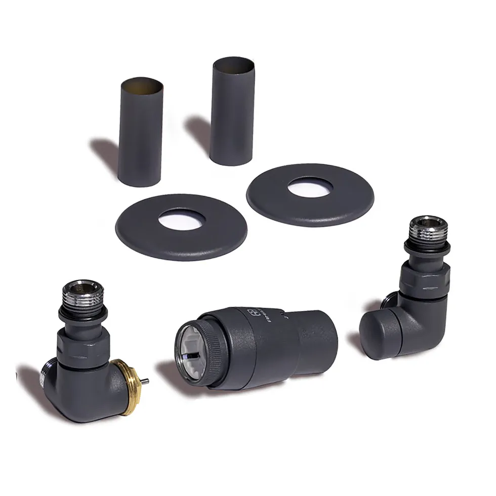 Terma Vario Vision 3 Axis Thermostatic Corner Valves with Pipe Masking - Left or Right Hand