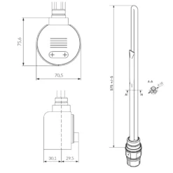 Terma VEO Wi-Fi Controlled Smart Heating Element