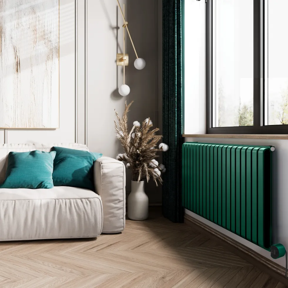 Terma Warp Room Double Panel 630 x 1305mm Electric Radiator with 1500W Wi-Fi Controlled VEO Heating Element