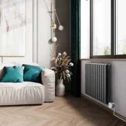 Terma Warp Room Double Panel 630 x 785mm Electric Radiator with 800W Wi-Fi Controlled VEO Heating Element