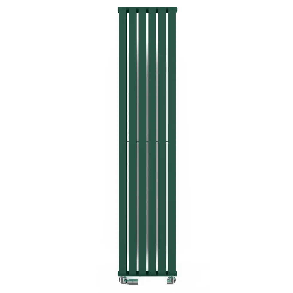 Terma Warp Room Matt Green Double Panel Vertical Radiator