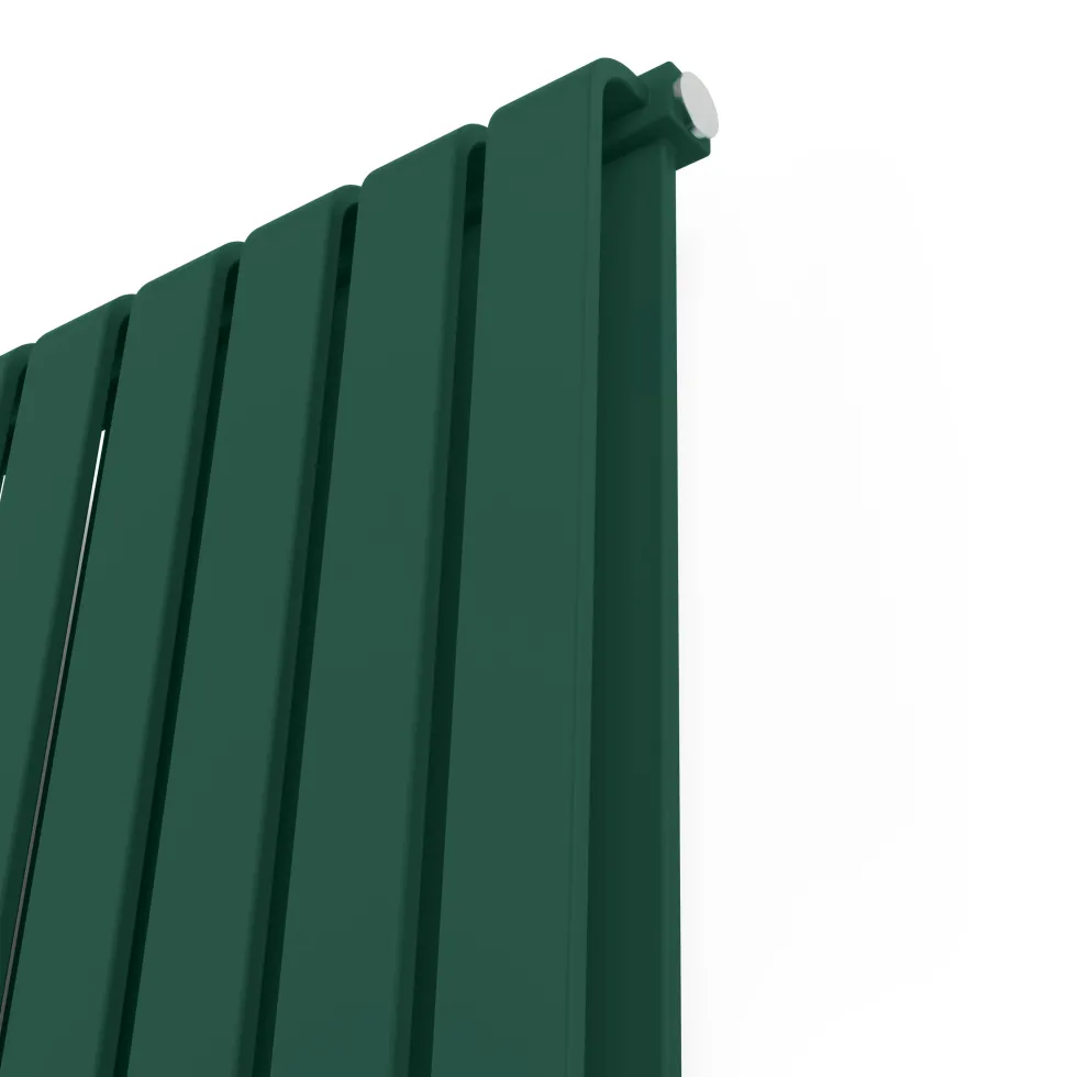 Terma Warp Room Matt Green Double Panel Vertical Radiator