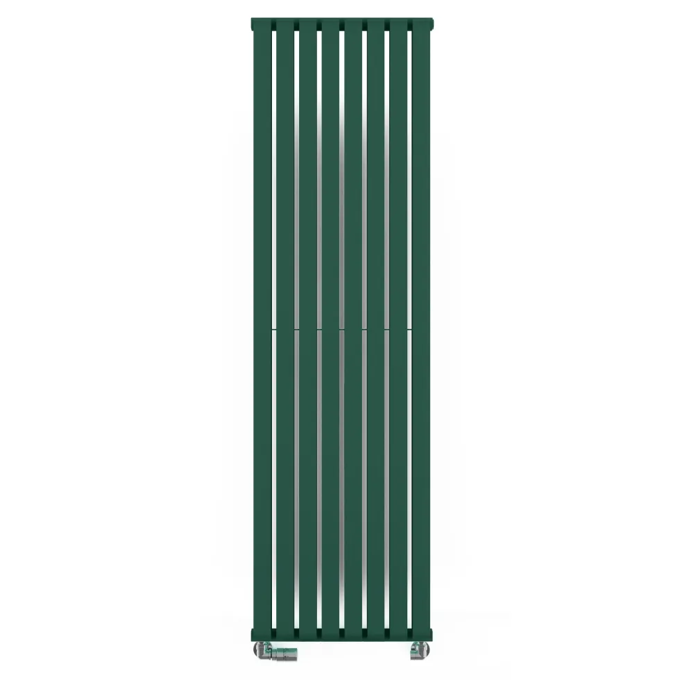 Terma Warp Room Matt Green Double Panel Vertical Radiator