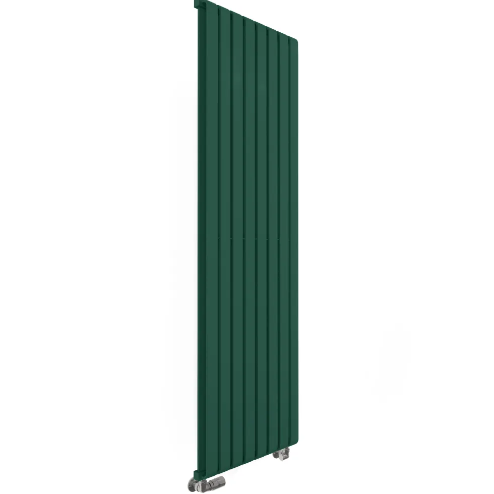 Terma Warp Room Matt Green Double Panel Vertical Radiator
