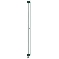 Terma Warp Room Matt Green Double Panel Vertical Radiator