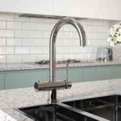 The Tap Factory Cromo Filtered Cold & Instant Boiling Water Tap with WRAS-Approved Boiler & Filter - Chrome