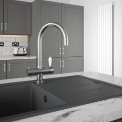 The Tap Factory Shaker Boiling Water Kitchen Mixer with Filtered Cold Drinking Water & Coloured Spout