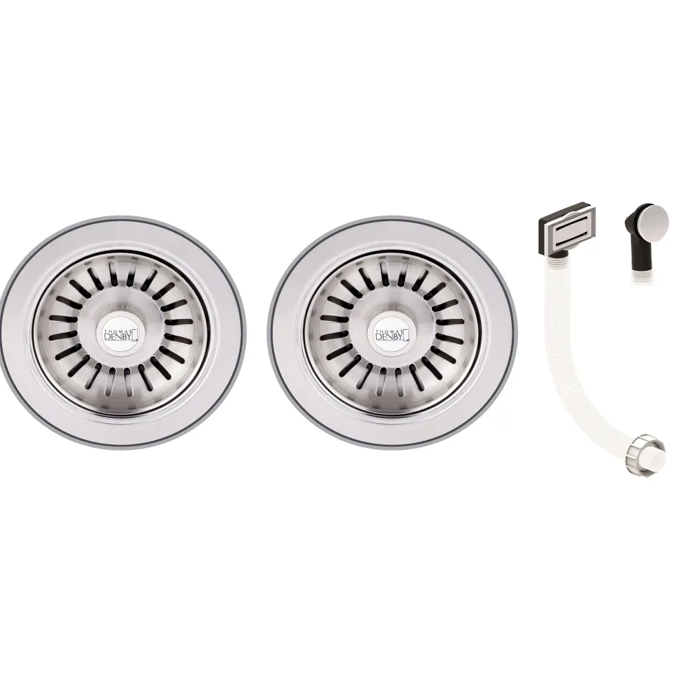 Thomas Denby 2 Bowl Deluxe Waste Kit