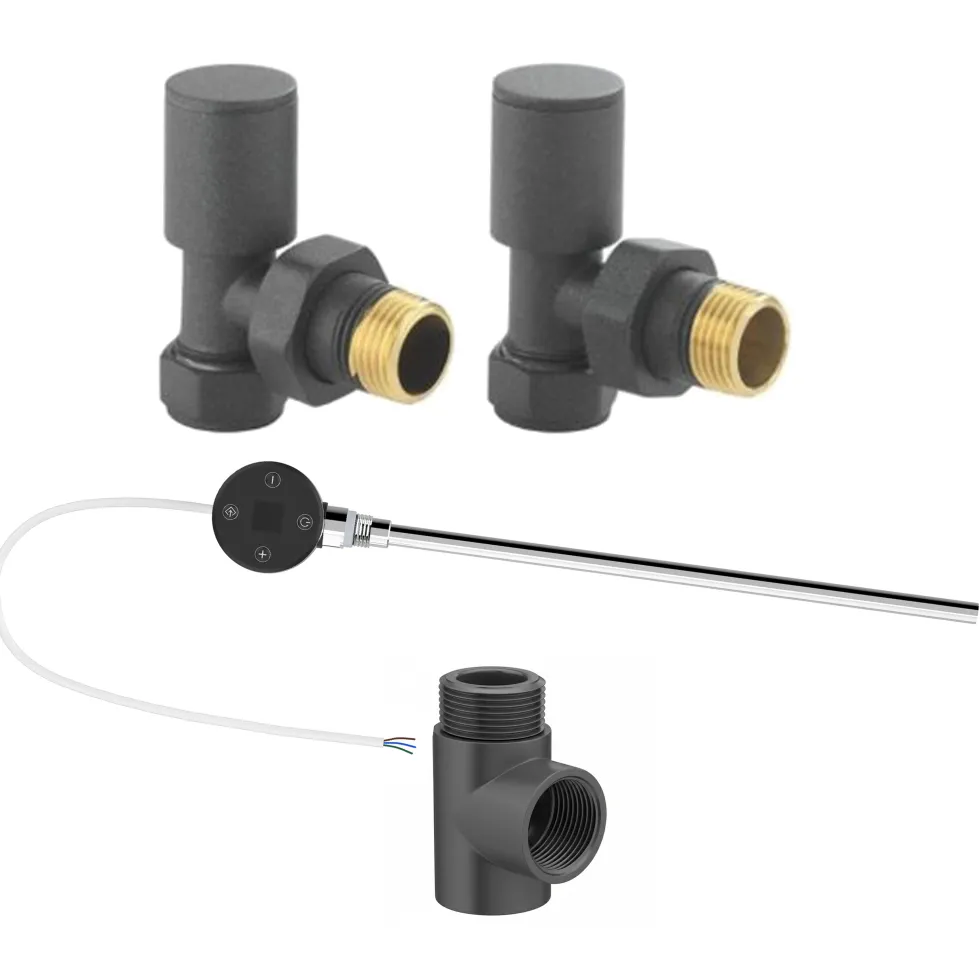 Toasty Anthracite Dual Fuel Kit With Digital Element, Valves And T-Piece