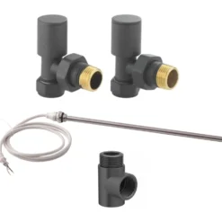 Toasty Anthracite Dual Fuel Kit With Manual Element, Valves And T-Piece