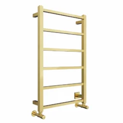 Toasty Arcus Brushed Brass Electric Heated Towel Rail