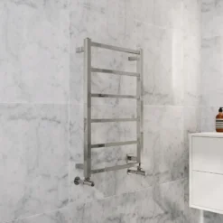Toasty Arcus Polished Stainless Steel Electric Heated Towel Rail