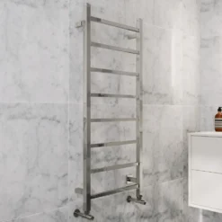 Toasty Arcus Polished Stainless Steel Electric Heated Towel Rail