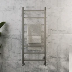 Toasty Arcus Polished Stainless Steel Electric Heated Towel Rail