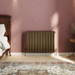 Toasty Ardleigh Antique Brass Horizontal Column Radiator