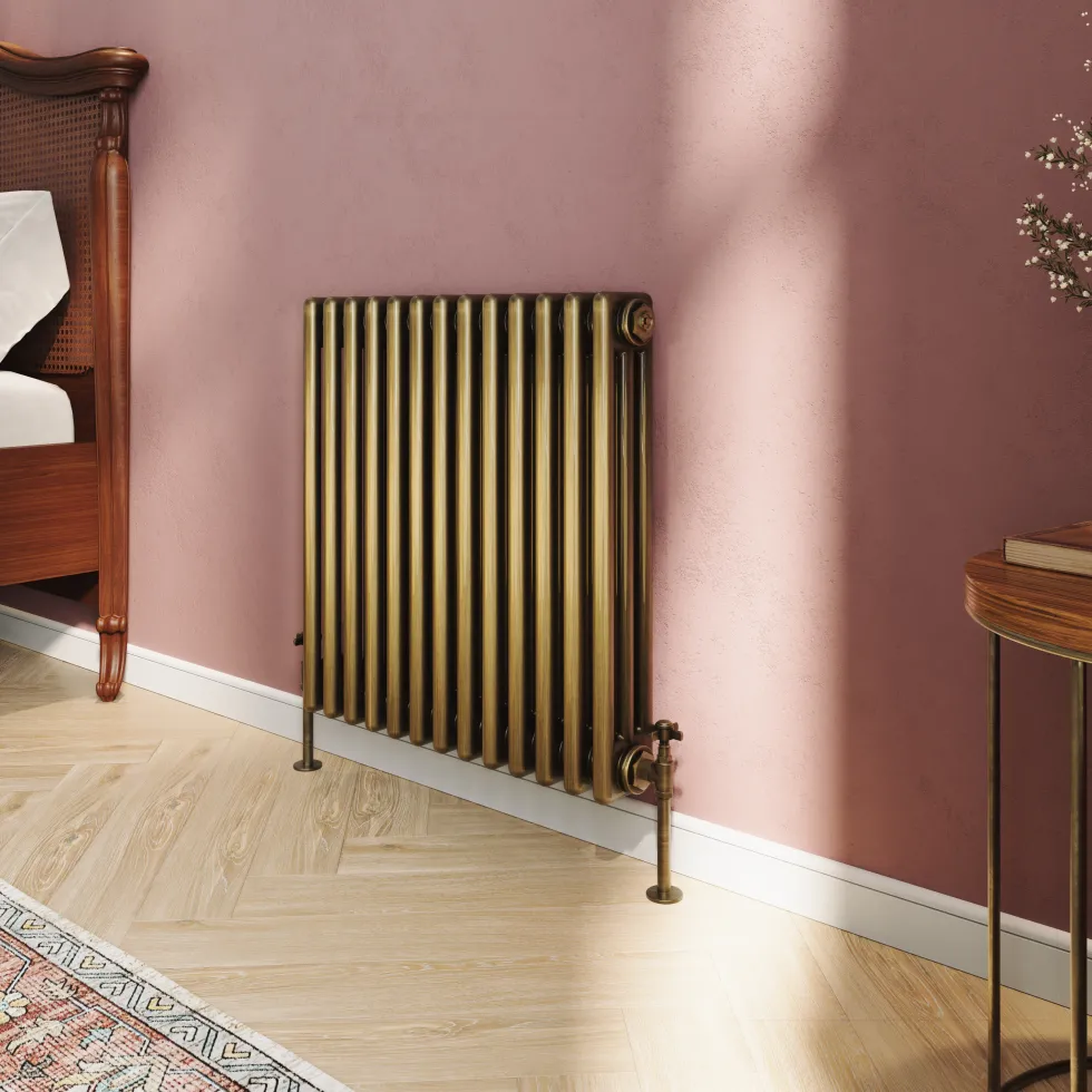 Toasty Ardleigh Antique Brass Horizontal Column Radiator