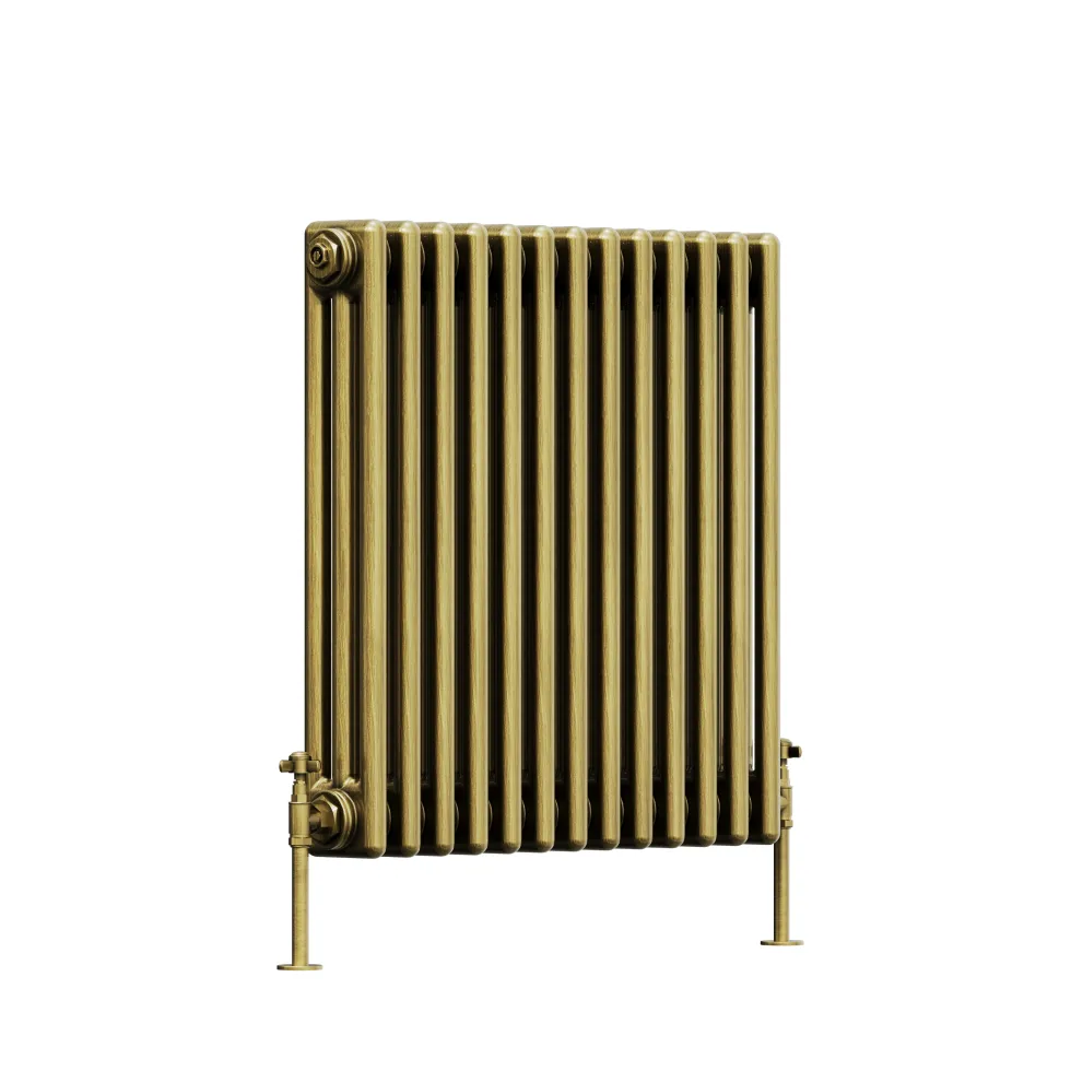 Toasty Ardleigh Antique Brass Horizontal Column Radiator