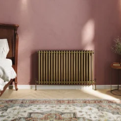 Toasty Ardleigh Antique Brass Horizontal Column Radiator