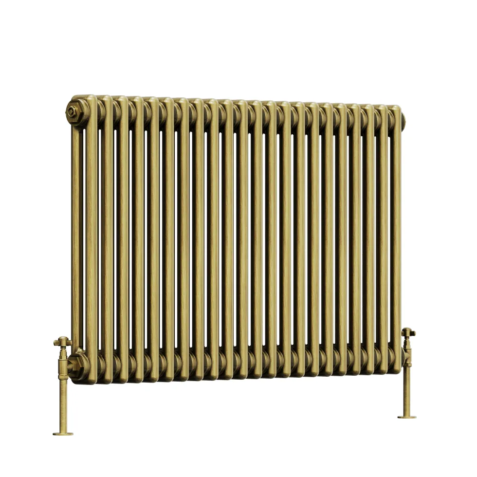 Toasty Ardleigh Antique Brass Horizontal Column Radiator