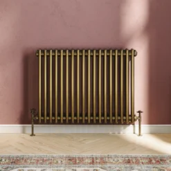 Toasty Ardleigh Antique Brass Horizontal Column Radiator