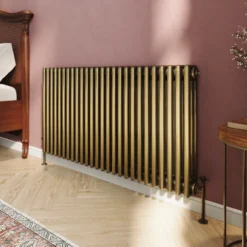 Toasty Ardleigh Antique Brass Horizontal Column Radiator