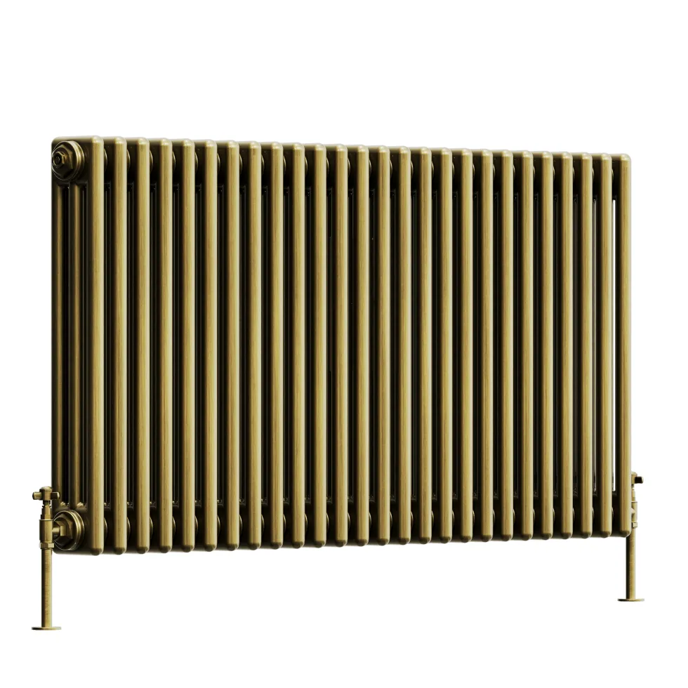 Toasty Ardleigh Antique Brass Horizontal Column Radiator