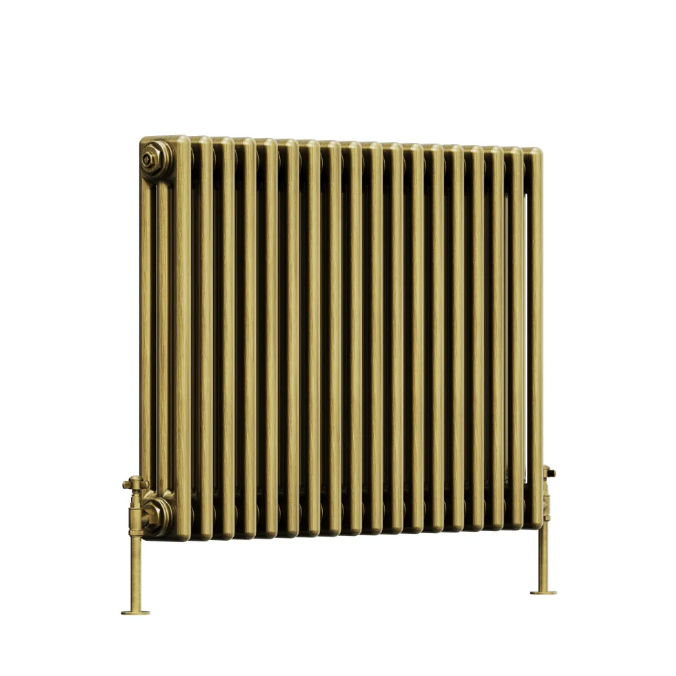 Toasty Ardleigh Antique Brass Horizontal Column Radiator