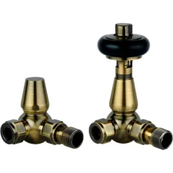 Toasty Ardleigh Antique Brass Thermostatic Radiator Valves