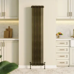 Toasty Ardleigh Antique Brass Vertical Column Radiator