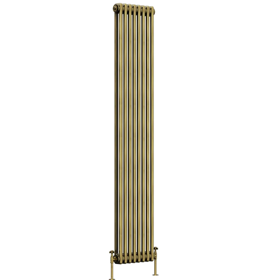 Toasty Ardleigh Antique Brass Vertical Column Radiator