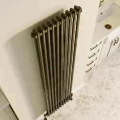 Toasty Ardleigh Antique Brass Vertical Column Radiator