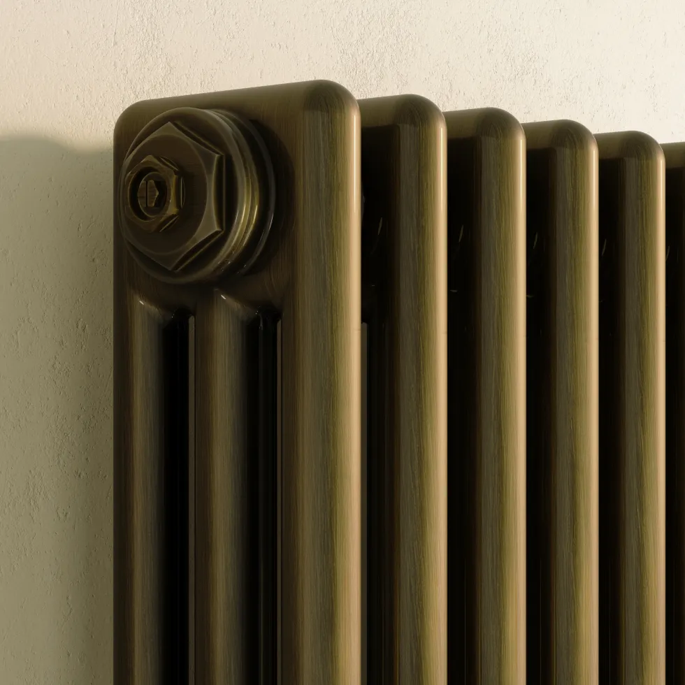 Toasty Ardleigh Antique Brass Vertical Column Radiator