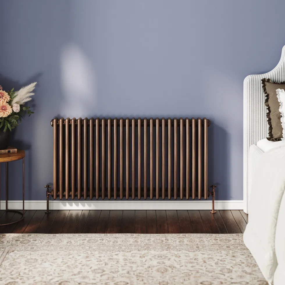 Toasty Ardleigh Antique Copper Horizontal 3 Column Radiator