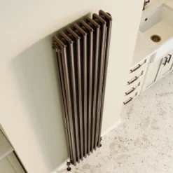 Toasty Ardleigh Antique Copper Vertical 3 Column Radiator