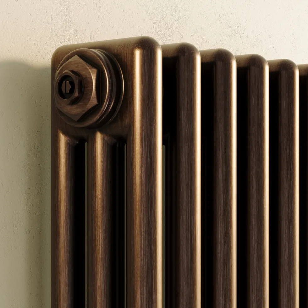Toasty Ardleigh Antique Copper Vertical 3 Column Radiator