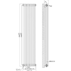 Toasty Ardleigh Antique Copper Vertical 3 Column Radiator