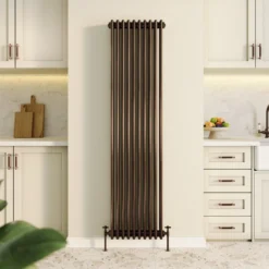 Toasty Ardleigh Antique Copper Vertical 3 Column Radiator