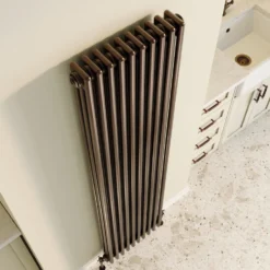 Toasty Ardleigh Antique Copper Vertical 3 Column Radiator