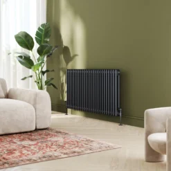 Toasty Ardleigh Matt Black Horizontal Column Radiator