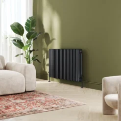 Toasty Ardleigh Matt Black Horizontal Column Radiator