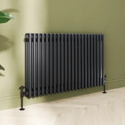 Toasty Ardleigh Matt Black Horizontal Column Radiator