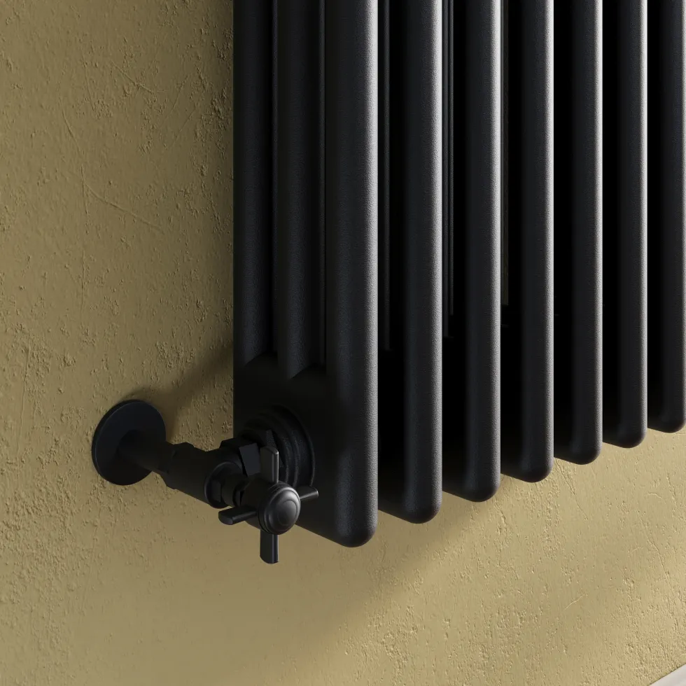 Toasty Ardleigh Matt Black Vertical Column Radiator