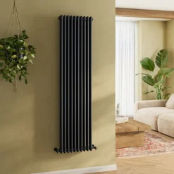 Toasty Ardleigh Matt Black Vertical Column Radiator