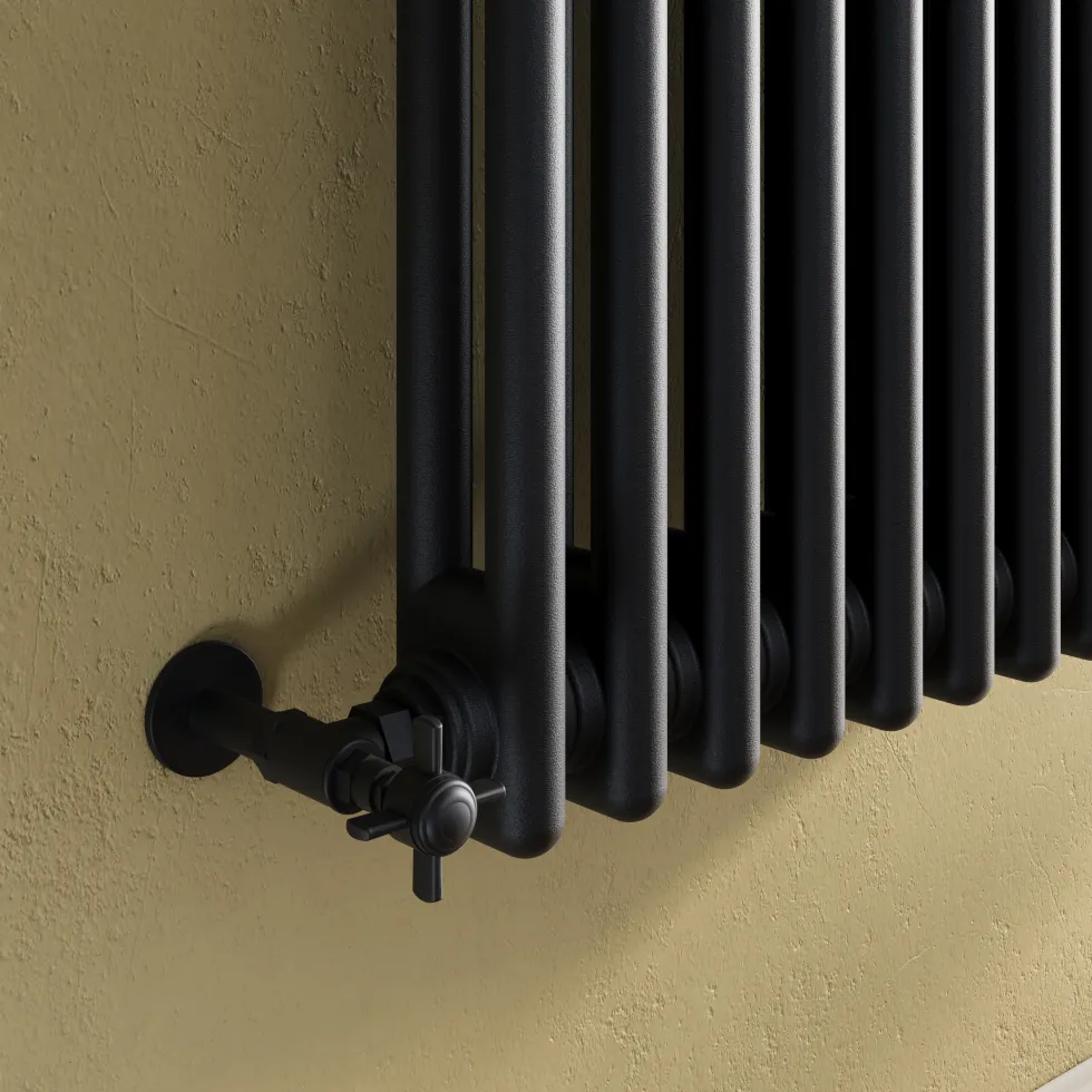 Toasty Ardleigh Matt Black Vertical Column Radiator