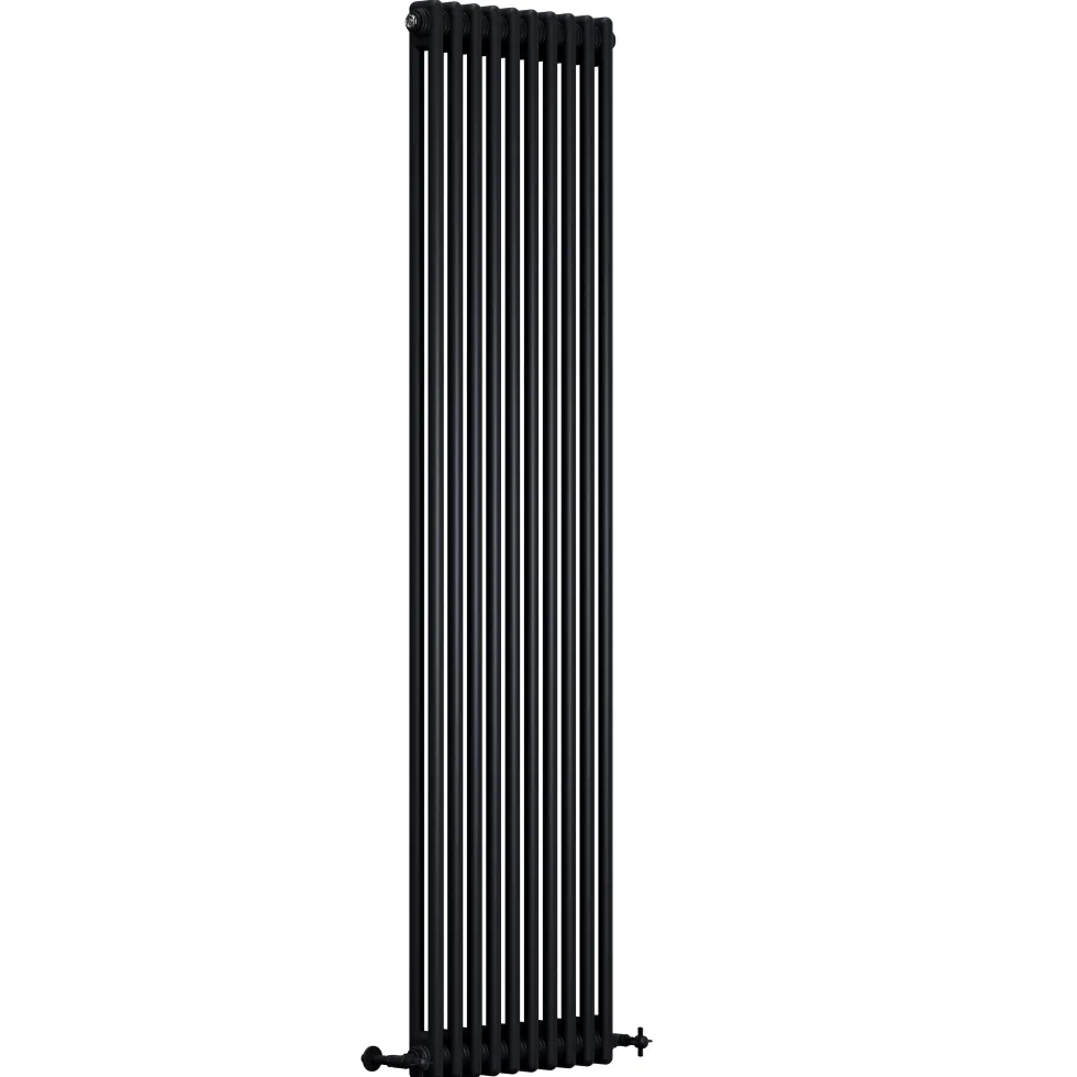 Toasty Ardleigh Matt Black Vertical Column Radiator
