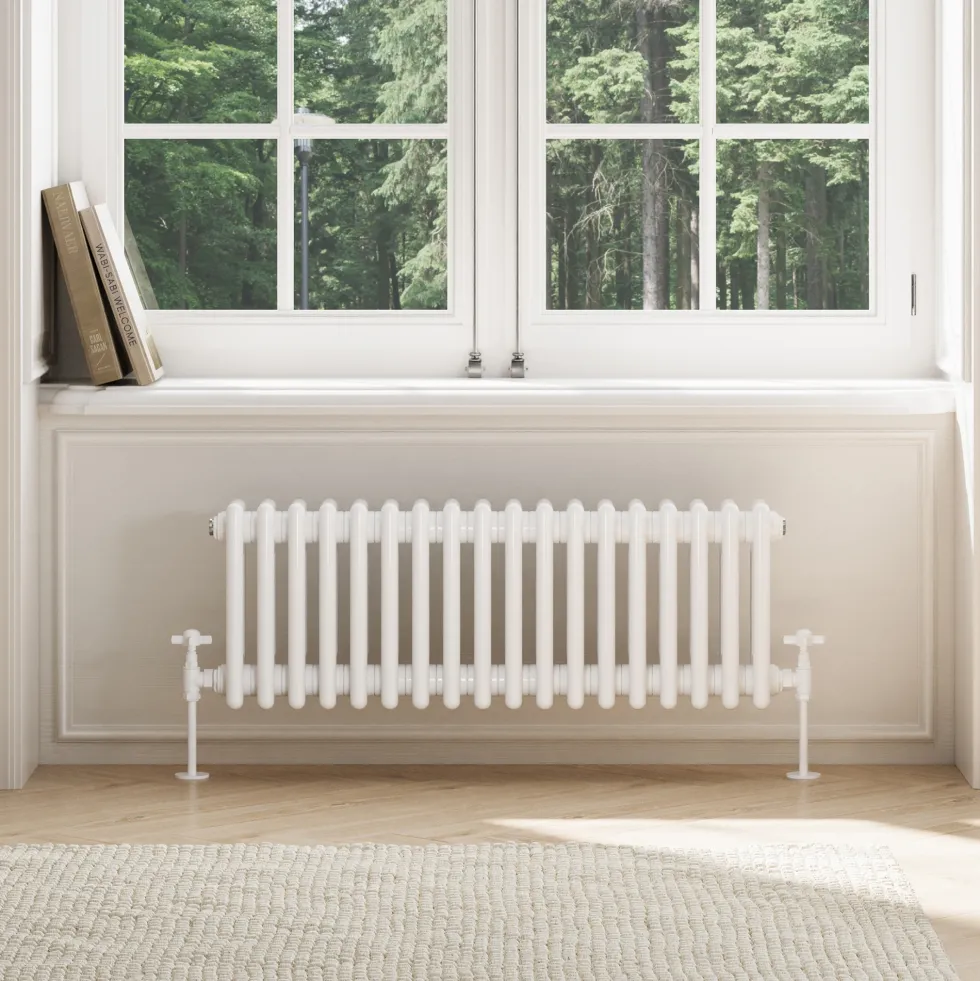 Toasty Ardleigh White Horizontal Column Radiator